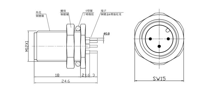 M12連接器4針廠(chǎng)家